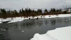 Стелс Витязь пересекает реку Вижай