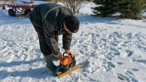 Пробую починить бензопилу сам. #хутор#деревня#бензопила