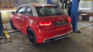 Звук выхлопа на Audi a1 1,4tfsi popcorn