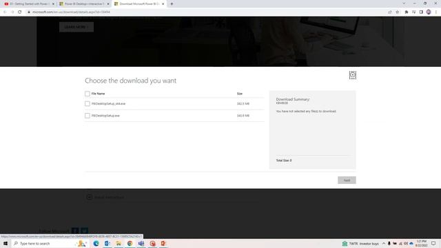 02 - Getting your Power BI Desktop Application