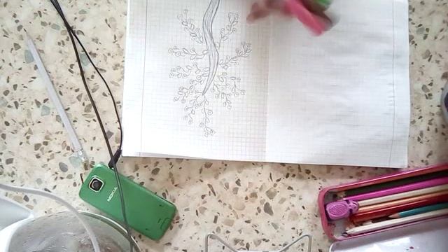 Как нарисовать сакуру(2)