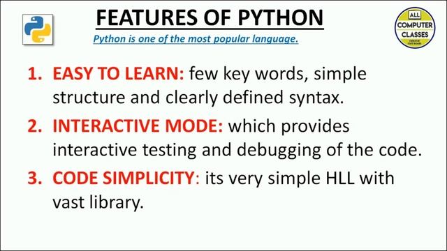 Python Introduction | Topic 1 | Python | All Computer Classes