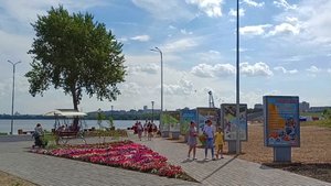 Магнитогорск, прогулка по береговой линии прибрежной зоны реки Урал (28.07.2023)