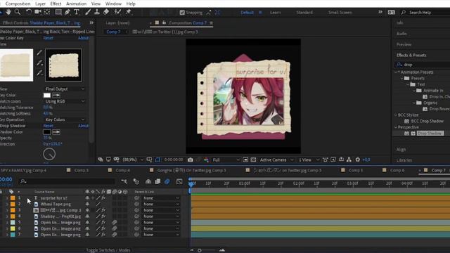 ENVELOPE/OPEN LETTER TRANSITION | AFTER EFFECTS
