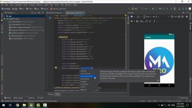 How to set imageview Scale-type, rotation & transparency and other properties? смотреть онлайн