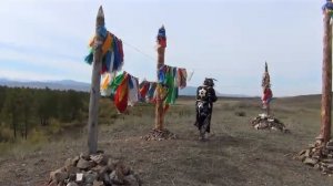 Обряд шамана на месте силы. Тыва.