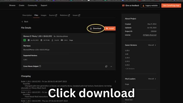 How To Download & Install Biomes O' Plenty In Minecraft 1.20.1 смотреть онлайн