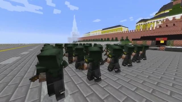 Майнкрафт Парад Победы на Красной Площади 9 мая Россия смотреть онлайн