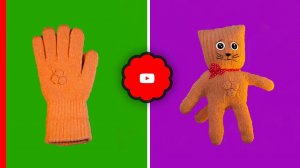 Как сделать игрушку своими руками | How to Make a Sock Cat  #цветочкам