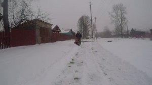 Мотоблок с магазинным отвалом