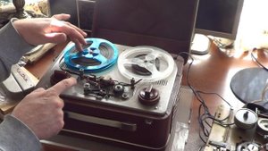 Тестирование катушечного магнитофона Чайка.Сборка.2.