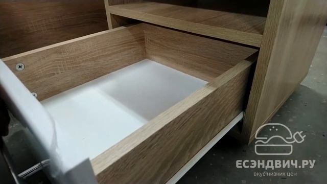Тумба Bella Дуб сонома/Белый глянец  1220р. Мебель прямо с фабрик. Есэндвич.ру смотреть онлайн
