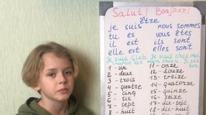 Français. Урок французского 1. Здороваемся, прощаемся. Французские цифры, местоимения, глагол être.