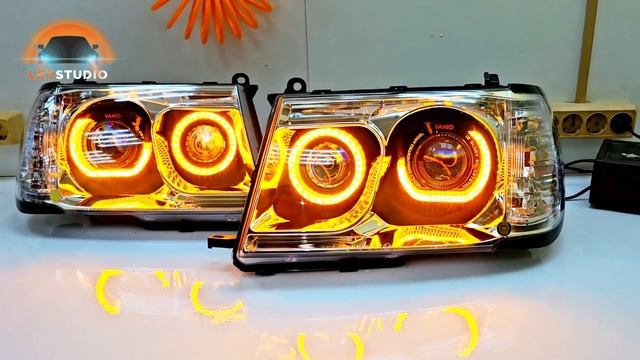 Toyota Land Cruiser 100 фары с 3D эффектом смотреть онлайн