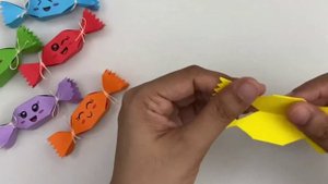 Делаем конфетки  из бумаги своими руками! ОРИГАМИ, Поделки из бумаги \\ Origami Craft