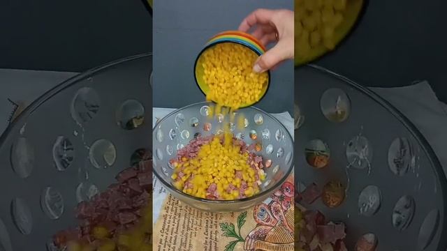 Салат из кукурузы с колбасой смотреть онлайн