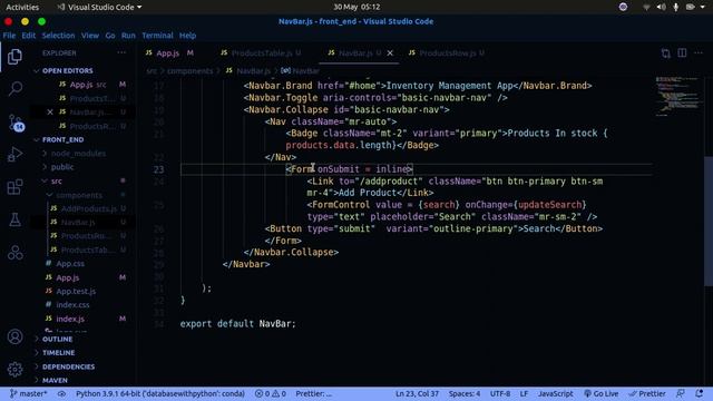 FastAPI and React Full-stack Application:  Filter Products  | react routing, POST REQUEST