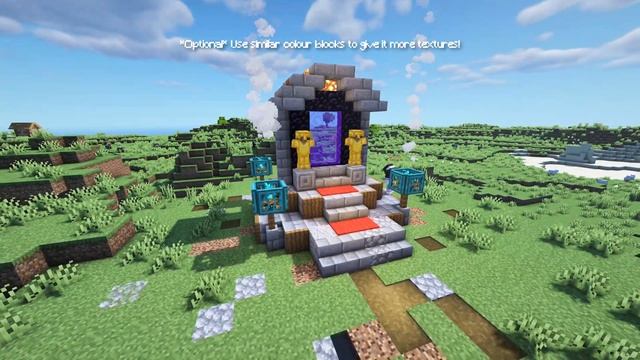 Minecraft: Nether Portal Design Tutorial (How To Build) смотреть онлайн