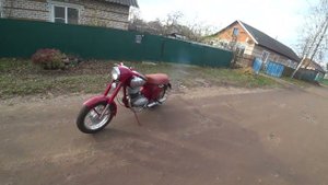 Ява 250 немного о звуке выхлопа