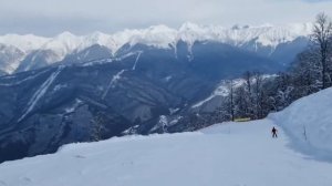 Красная поляна, 2300 - 900, трасса восточная - нижний подъёмник