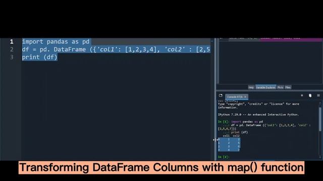 Transforming Pandas columns with map() function | Python Tutorial in Urdu | Hindi