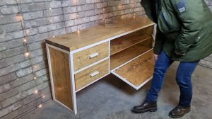 Тумба под телевизор в стиле лофт с ящиками. www.easyloft.net