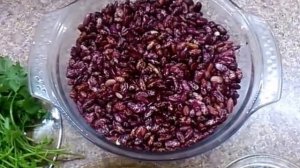 Пюре из фасоли с кинзой