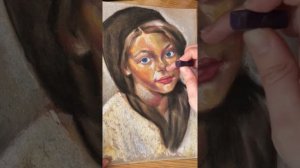 Портрет сухой пастелью | Полный процесс рисования детского портрета