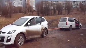 Проверка 4 вд Mitsubishi Lancer Cedia и засада УАЗик на оба моста