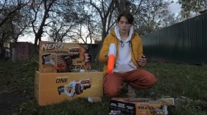 Огромный нёрф ультра бокс! Что внутри? // Дизмон