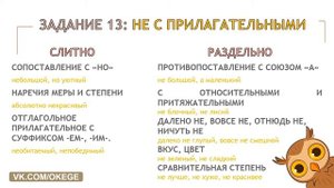 Задание 13 ЕГЭ русский-2021