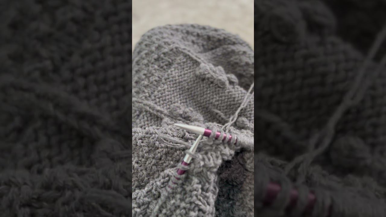 Немного вязальной медитации. Плед спицами. #knittingpattern #knitting #knit #вязание #вязаниеспицами