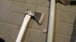 Своими руками. Ручки для топоров с полипропиленовой трубы. Нано технологии.