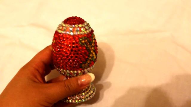 Пасхальное яйцо со стразами. Пасхальные сувениры под заказ