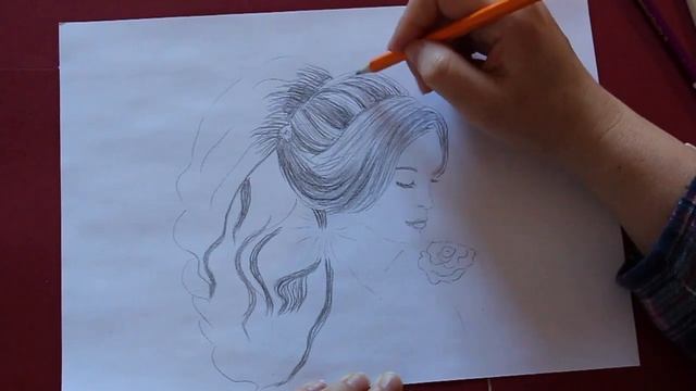 Простые рисунки принцесс, девушек для срисовки карандашом Для начинающих Sketches of princess, girl смотреть онлайн