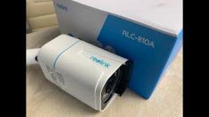 Камера Reolink RLC-810A, распаковка и включение.