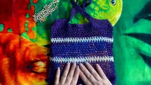 Сумка из полипропиленовых ниток. Сумочка ручной работы .