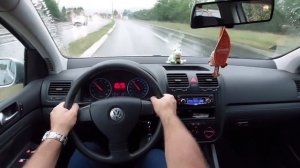 2006 GOLF 5  [1.4 FSI  90 HP] - POV Test Drive  -RAIN-
