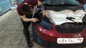 Тонируем машину ресницы на фары оцените