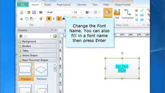 Format Text in EdrawMax
