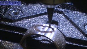 Фрезерование золотого кольца на ювелирном станке с ЧПУ