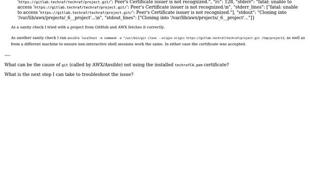 DevOps & SysAdmins: Git called by AWX ignores manually installed root CA (2 Solutions!!) смотреть онлайн