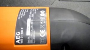 Обзор большой болгарки (LARGE ANGLE GRINDER) AEG WS 21-180Е