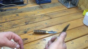 Финский нож « злодей» из р6м5 все своими руками
