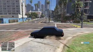 VAZ 21099 чёрная молния наводит суету всем кто нарушает закон в лос сантосе в гта 5,