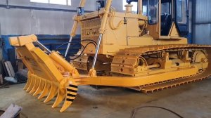 Проверка работы Корчевателя на Б10МБ (болотоходной модификация бульдозера Б10М) КЧ-01 СБ