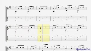 Carulli Guitar-Op.241 Waltz in A (No.13)/BlackguitarTab