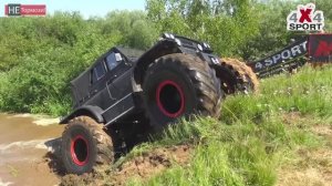 Русские БИГфуты Зил и ермак на базе Уаз, и отчаянные парни на обычных внедорожниках и не только.