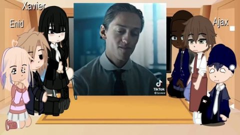 Some nevermore students react to edits/the future •Original• Xavier x Wednesday