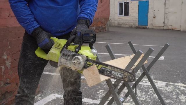 Битва цепных пил. GREENWORKS (GD40CS15) VS Ryobi (RY36CSX35A)
